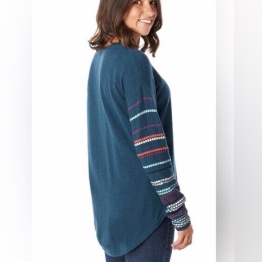 Smartwool Shadow Pine Crew Sweater Multi Dot Slee… - image 2